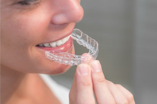 smiles with aligners