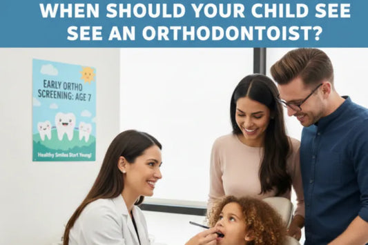 An image of a child going through an orthodontic treatment
