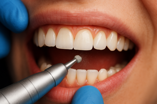 Tooth filing for veneers 