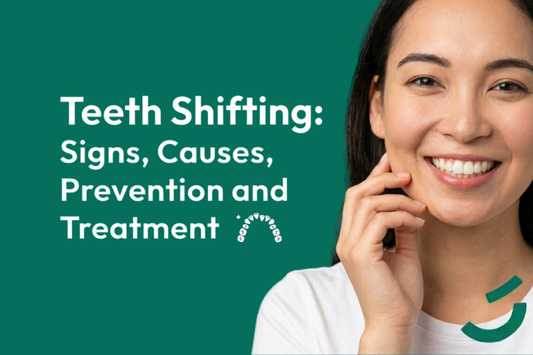 Smiling woman with subtle teeth shifting.
