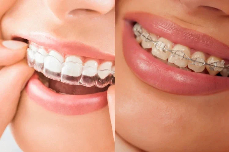 An illustration showing the types of braces.
